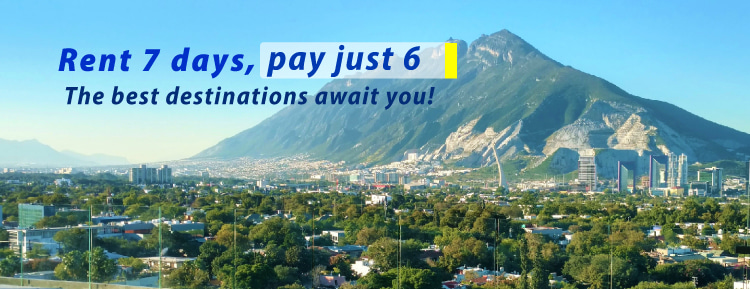 Rent for 7 days and only pay 6